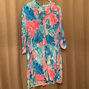 NWOT Lilly Pulitzer Beach Cover-Up Dress - M